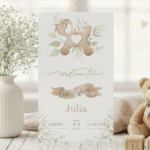 Tiernos Latidos de Felicidad: Un Baby Shower Rústico con Juguetes de Maderade un Perrito