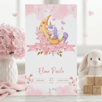 Unicornio Soñador Rosa: Mágico y encantador