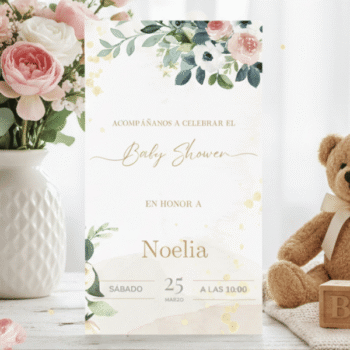 Flores con ternura y dulzura con toques dorados