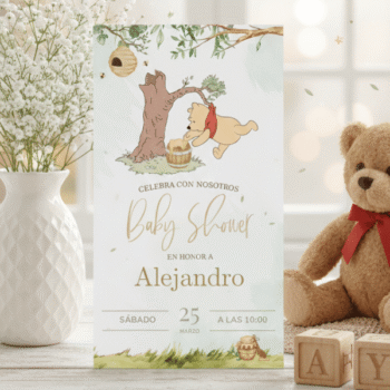 Dulce Bienvenida: Un Baby Shower con Winnie the Pooh y Miel