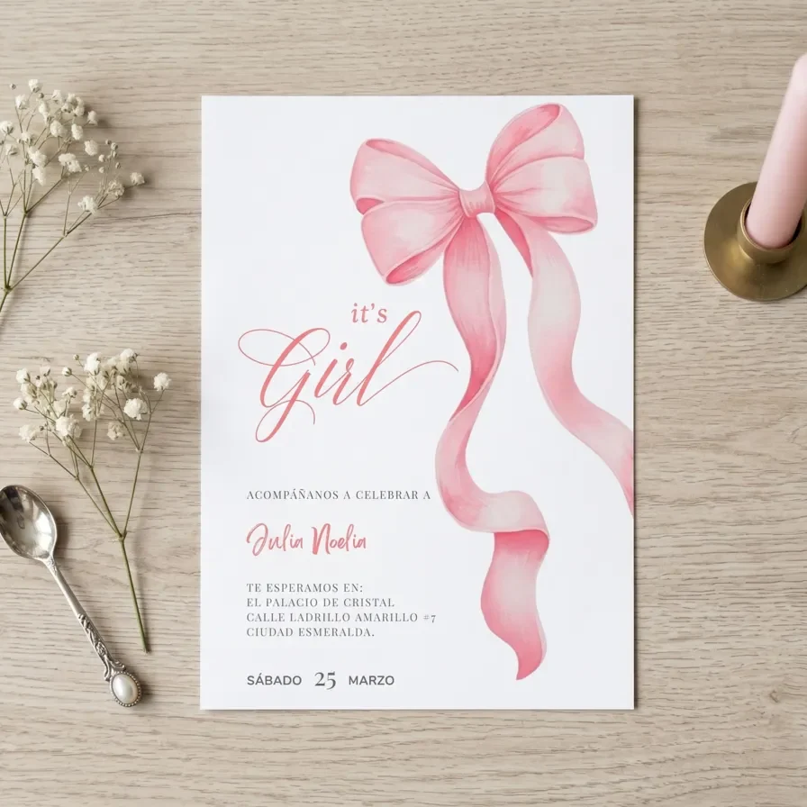 Moño Rosa & Dulce Espera – It’s a Girl