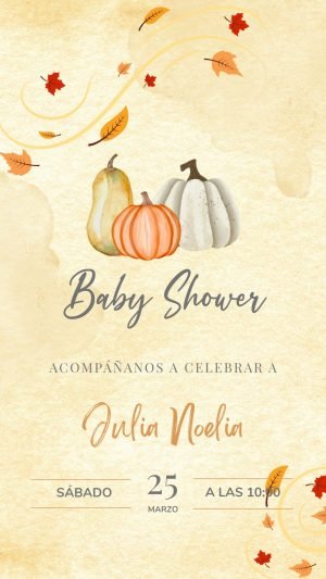 BAby Shower Otoño tema